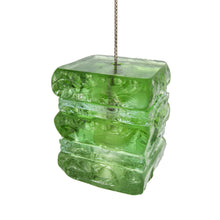 Load image into Gallery viewer, Lime green glass pendant led light