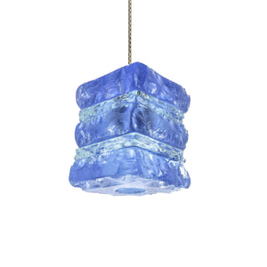Blue Glass Pendant Light