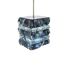 Load image into Gallery viewer, grey glass pendant lamp