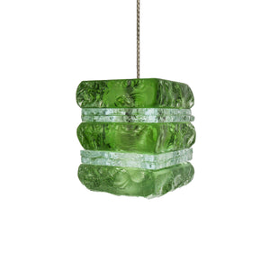 lime green glass pendant lamp