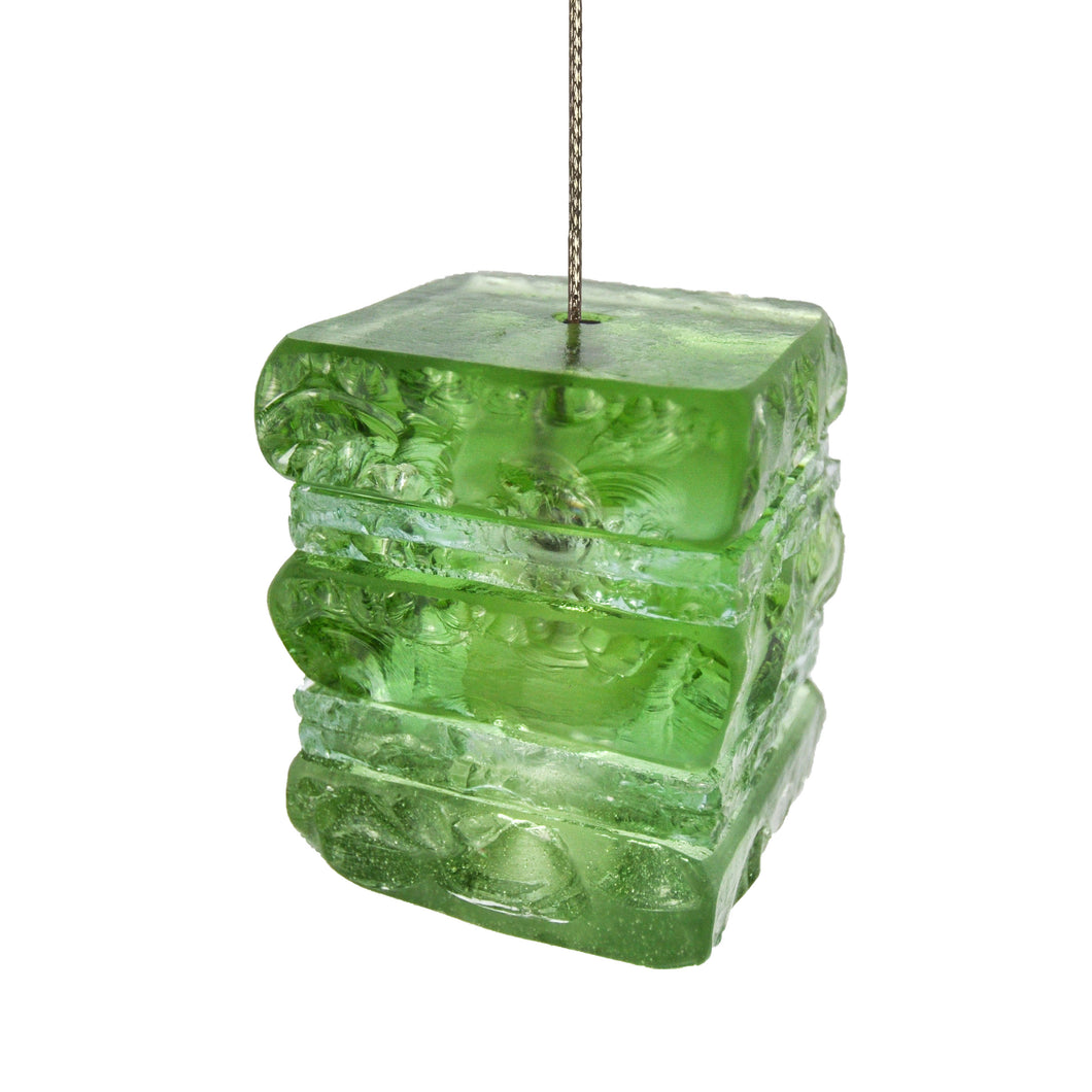 Lime green glass pendant led light