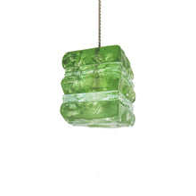 Load image into Gallery viewer, lime green glass pendant light